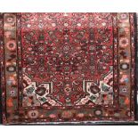 Hand woven Persian Hammadan Lori, washed red ground, 340 x 155cm