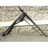 19th century or possibly earlier iron chimney crane