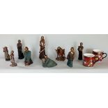 A collection of Soul Journeys Masai Tribe resin figures, together with two Masai Tribe ceramic