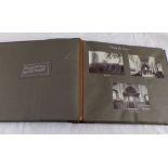A large early 20th century album containing a large quantity of pictures illustrating English church