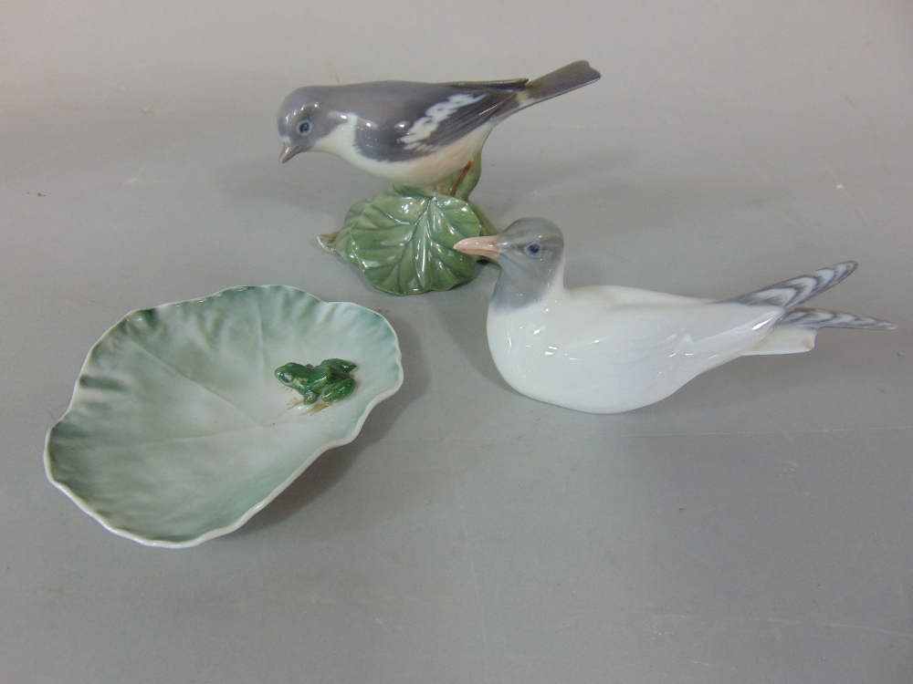 A collection of Royal Copenhagen wares including a dish in the form of a lily pad with applied frog, - Image 2 of 2