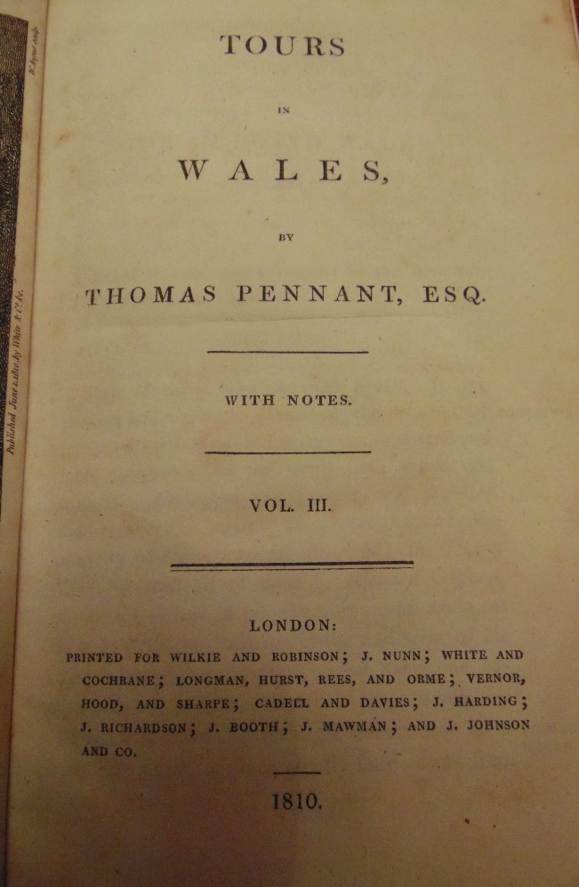 PENNANT Thomas - Tours in Wales, 3 volumes, with illustrations, 1810 - Image 9 of 10