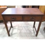 Attributed to the Gordon Russell Broadway Workshop, an oak side table of rectangular form fitted