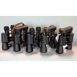 Five pairs of extra wide Kershaw binoculars, to include two pairs of 10x40 and three pairs of 12x40,
