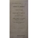 Berkeley Barony further statement of Sir John Shelley Sidney Bart, July 1830, 33 pages