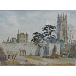 A collection of pictures, books and ephemera relating to Thornbury including a watercolour of the