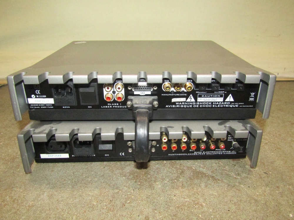 Stereo Equipment - A Quad CD player model 99CDP-2, together with a further Quad Linked Amplifier - Image 2 of 2