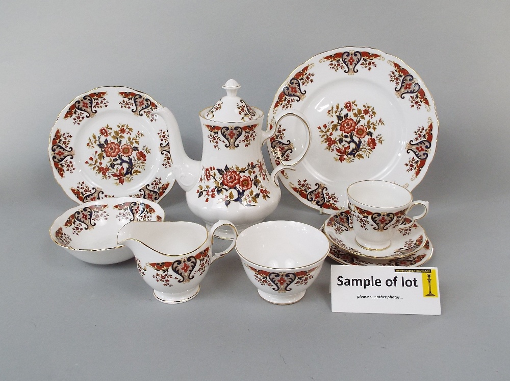 An extensive collection of Colclough dinner, tea and coffee wares comprising twelve dinner plates,