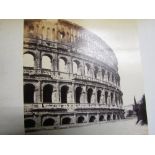 ROMA - 19th century vellum bound (incomplete) series of commercial photographs (approx 60) ink