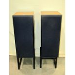 A pair of ATC Studio Control Monitor Speakers in oak veneer cases, model SCM50A serial number 260,