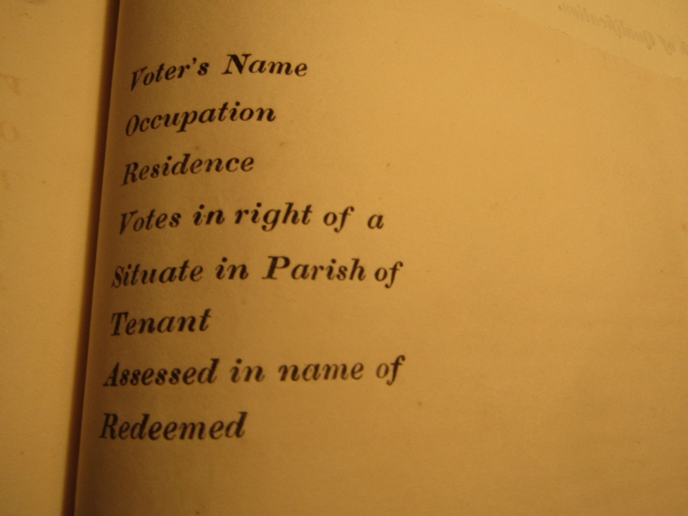 BY AUTHORITY - An Accurate Copy of the Poll for the County of Gloucester, printed and sold by R - Image 6 of 11