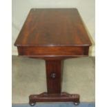 A good quality Victorian mahogany side or stretcher table of rectangular form, with moulded