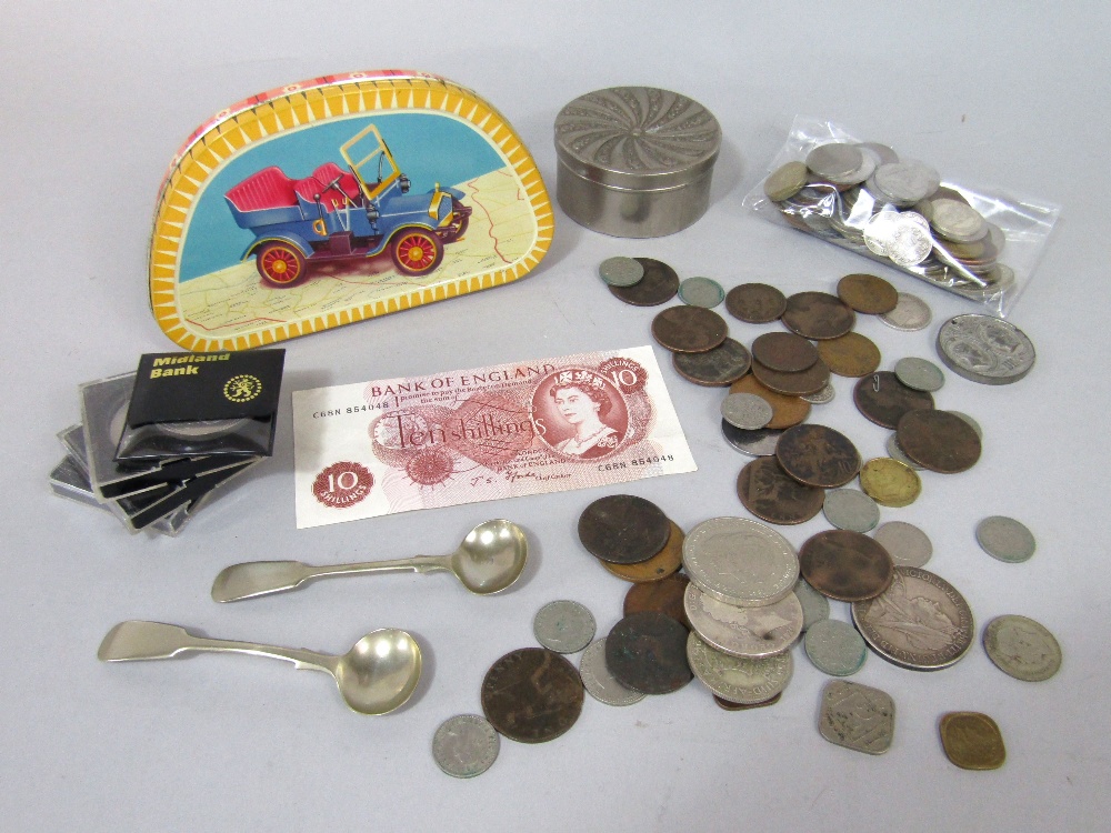 1898 silver crown, small 19th century silver coinage, late English and foreign coinage - Image 2 of 2