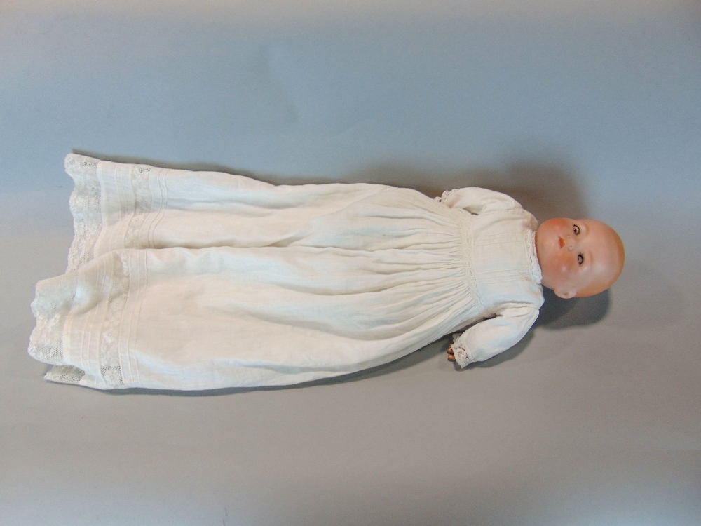 A collection of four various bisque headed dolls to include an Armand Marseille baby doll example - Image 2 of 4