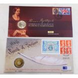 Two albums containing a collection of GB coin covers