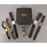 A collection of various vintage watches to include a 1930s Romar gent's dress watch, further 1950s