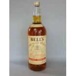 4.5 litre bottle of Bell's Old Scotch Whiskey, inscribed with the signatures of Margaret Thatcher,