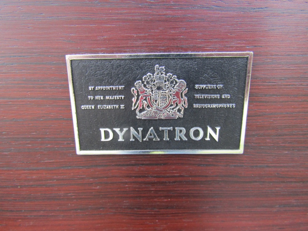 A Dynatron radiogram freestanding with hinged lid enclosing a Garrard 3000 turntable and sharp - Image 3 of 4