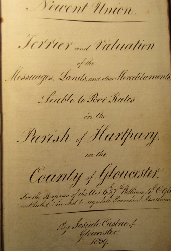 CASTREE Jos - Newent Union, Terrier and Valuation of the messuages, lands and other Hereditaments - Image 2 of 7