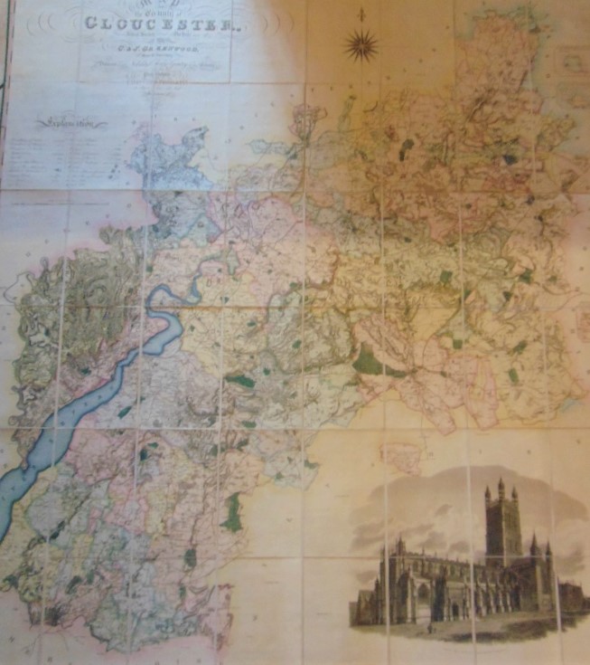 GREENWOOD Pringle & Co - Map of the County of Gloucestershire from an actual survey in the year 1823 - Image 4 of 10