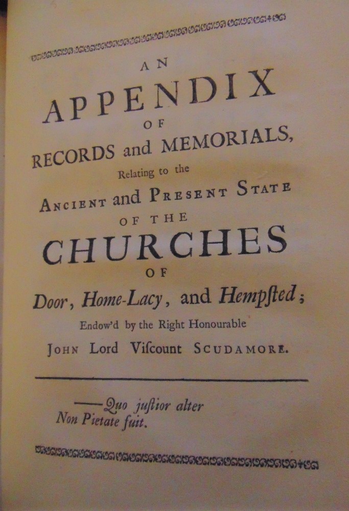 GIBSON Mathew - A View of the Ancient and Present State of Churches of Door, Home-Lacy and - Image 7 of 7