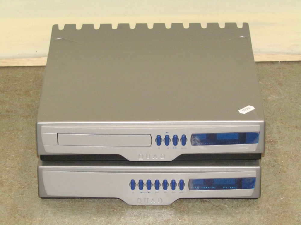 Stereo Equipment - A Quad CD player model 99CDP-2, together with a further Quad Linked Amplifier