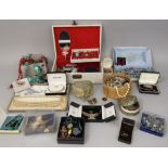 Extensive and varied collection of vintage costume jewellery (a boxful)