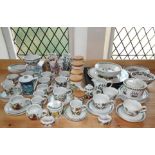 A quantity of Portmeirion Botanic Garden pattern wares including lidded storage jars, teawares,