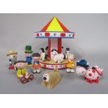 Sugar Lump Studio Magic Roundabout set comprising the roundabout, Mr Rusty, Ermintrude, Basil,