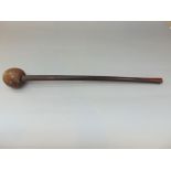 Tribal Interest - Hardwood cudgel/club, 68cm long