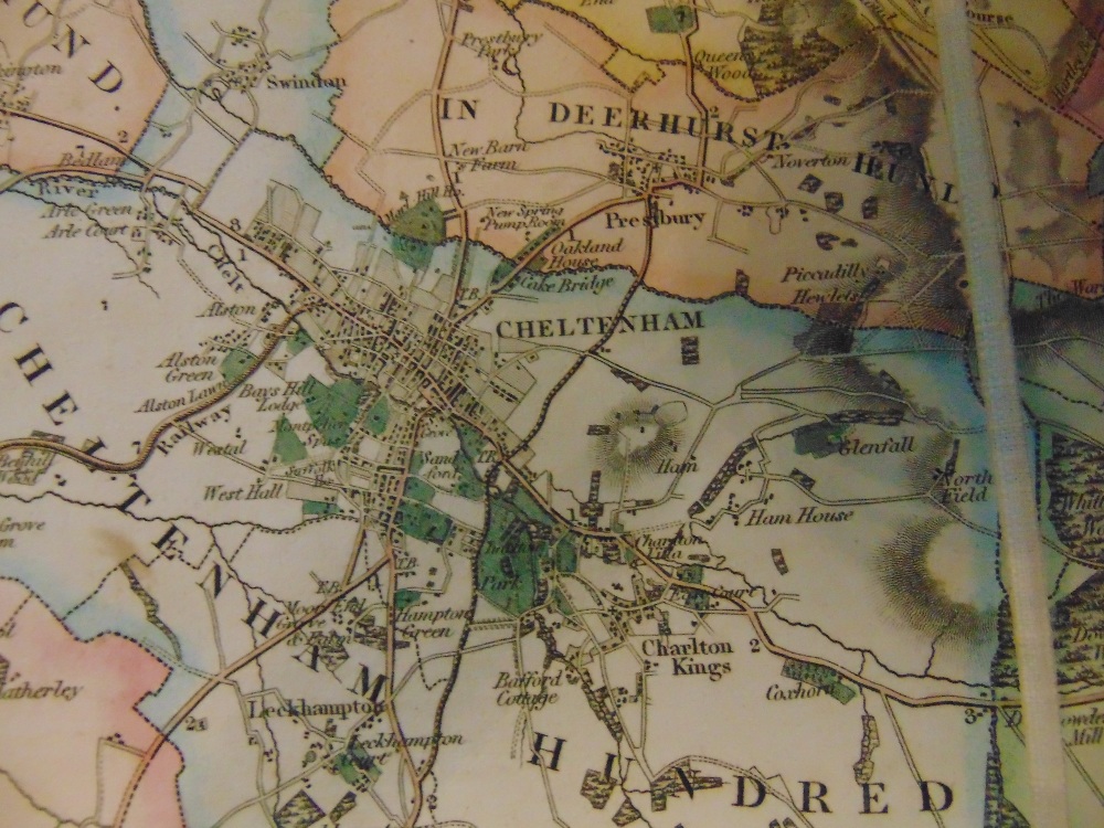 GREENWOOD Pringle & Co - Map of the County of Gloucestershire from an actual survey in the year 1823 - Image 10 of 10