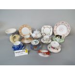 A collection of Paragon China Chinese Garden pattern coffee wares comprising four cups, four saucers