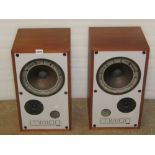 A pair of Mission 707 hi-fi speakers serial number 10402015