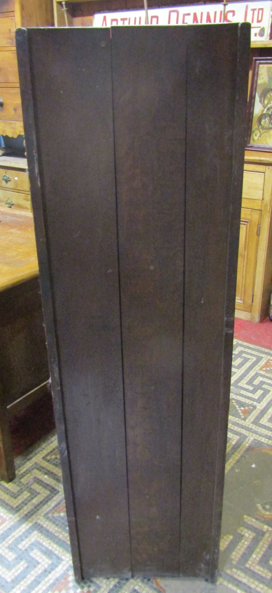 An Edwardian oak floor standing office filing cabinet, fitted with an unusual arrangement of two - Image 2 of 3