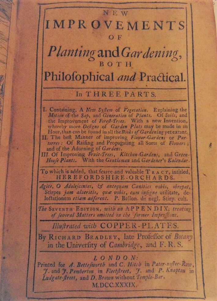 BRADLEY Richard - New Improvements of Planting and Gardening both Philofophical and Practical, 7th - Image 2 of 11