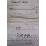 Approx 30 18th and 19th century parchment documents, probate of wills, leases, mortgages, etc