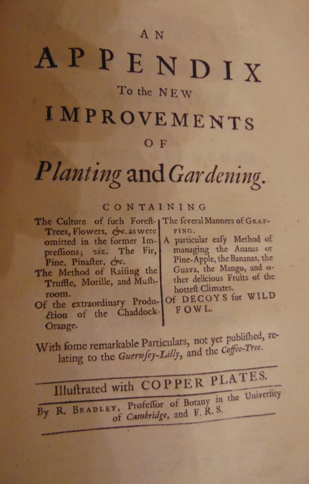 BRADLEY Richard - New Improvements of Planting and Gardening both Philofophical and Practical, 7th - Image 8 of 11