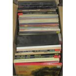 A box containing a collection of approx 70 classical LPs to include a number of boxed examples