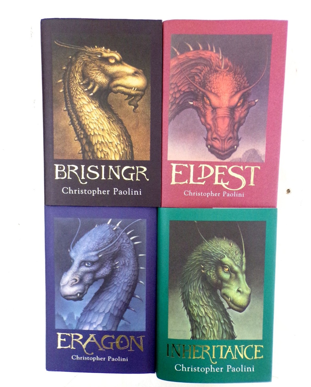 An extensive collection of fantasy inspired books including The four Inheritance Cycle titles by