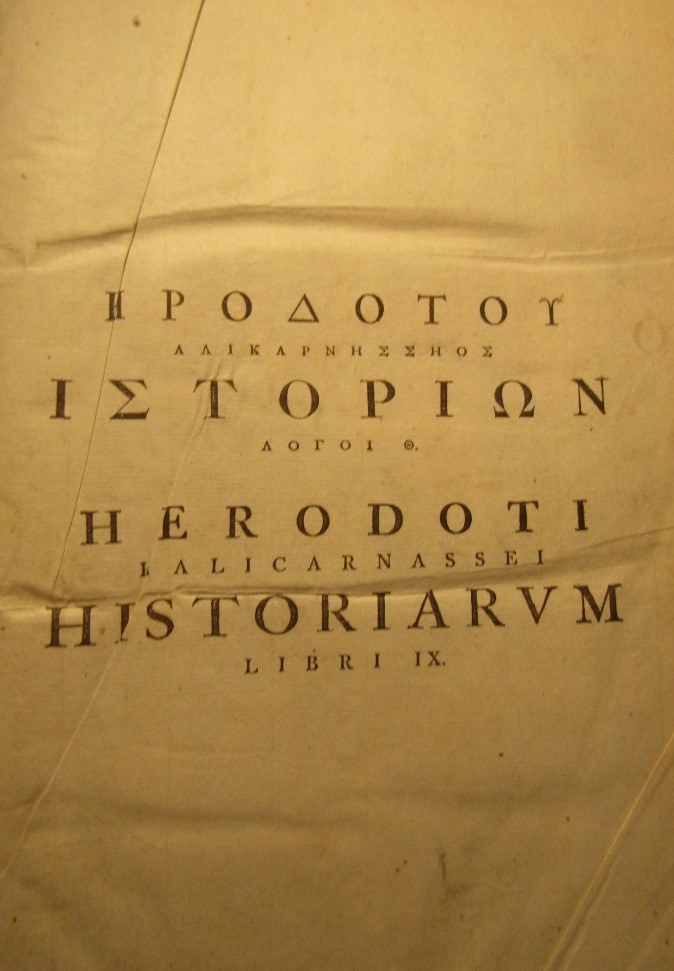 18th century book in Greek script, published in Amsterdam 1763 - vellum bound, 868 pages plus - Image 3 of 8
