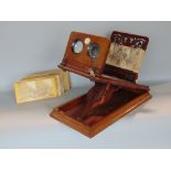 Rowsells graphoscope with various slides in mahogany
