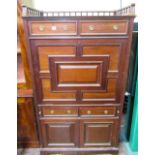 A good quality 19th century English mahogany secretaire abbatant, the fall flap enclosing a fitted