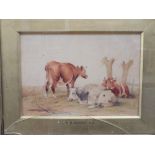 Thomas Sidney Cooper (attributed - 19th century British school) - Cattle in a landscape, watercolour