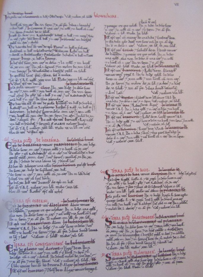 Domesday Book or The Great Survey of England of William the Conquerer - facsimile of the part - Image 4 of 6