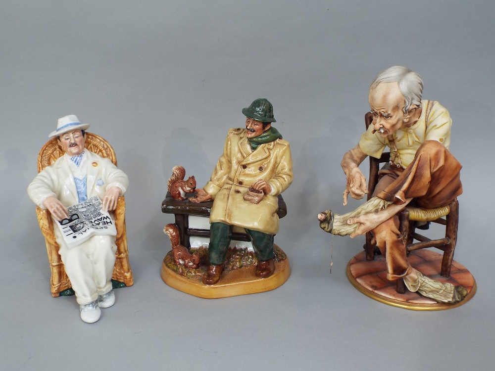 A collection of eight Royal Doulton figures including the Tinsmith HN2146, The Wig Maker of - Image 2 of 4