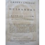 LISLE Edward - Observatories in Husbandry, printed by J Hughes 1757, 450 pages and contents table