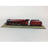 Cased O gauge electric model train 'Princess Elizabeth' 4-6-2 with tender, note on underside