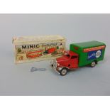 Tri-ang Minic clockwork toy 'Cater Paterson & Pickfords' delivery van in red and green, in