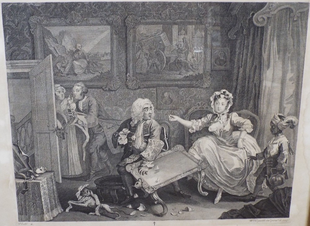 William Hogarth (British 1697-1764) - A collection of black and white engravings, including the Idle - Image 4 of 4