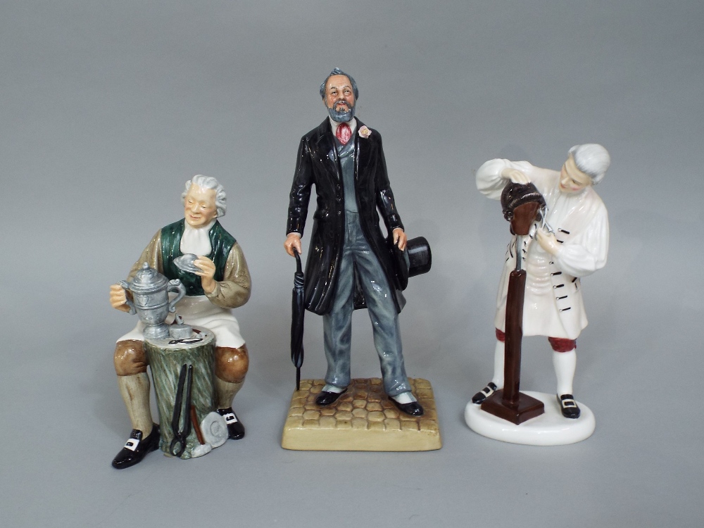 A collection of eight Royal Doulton figures including the Tinsmith HN2146, The Wig Maker of - Image 3 of 4